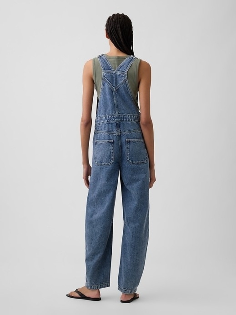 Women's GAP Denim Barrel Overalls - Medium - Picture 2 of 4